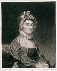 Abigail Adams, inciso da G.F. Storm da Gilbert Stuart